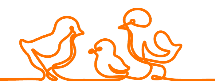 graphic of chicks